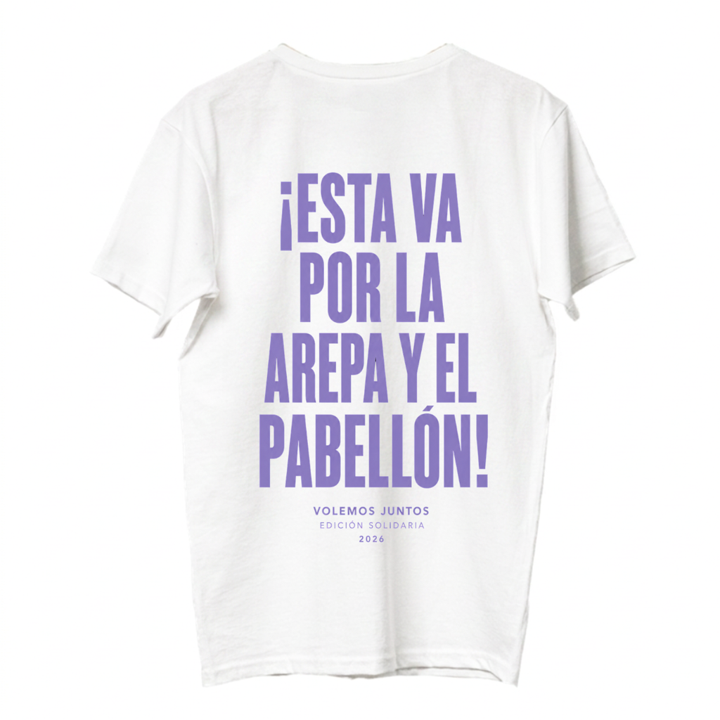 Edición Solidaria por Venezuela - Arepa y pabellón (Blanca)