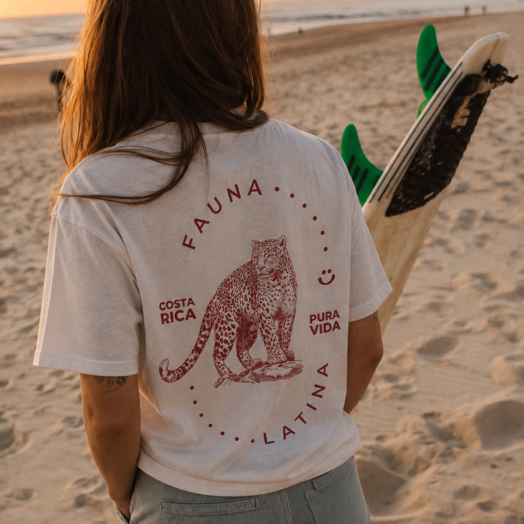 Camisa Jaguar Blanca - Fauna Latina