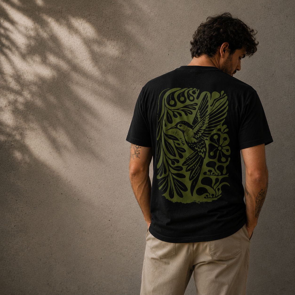 Camisa Colibrí Negra - Fauna Latina