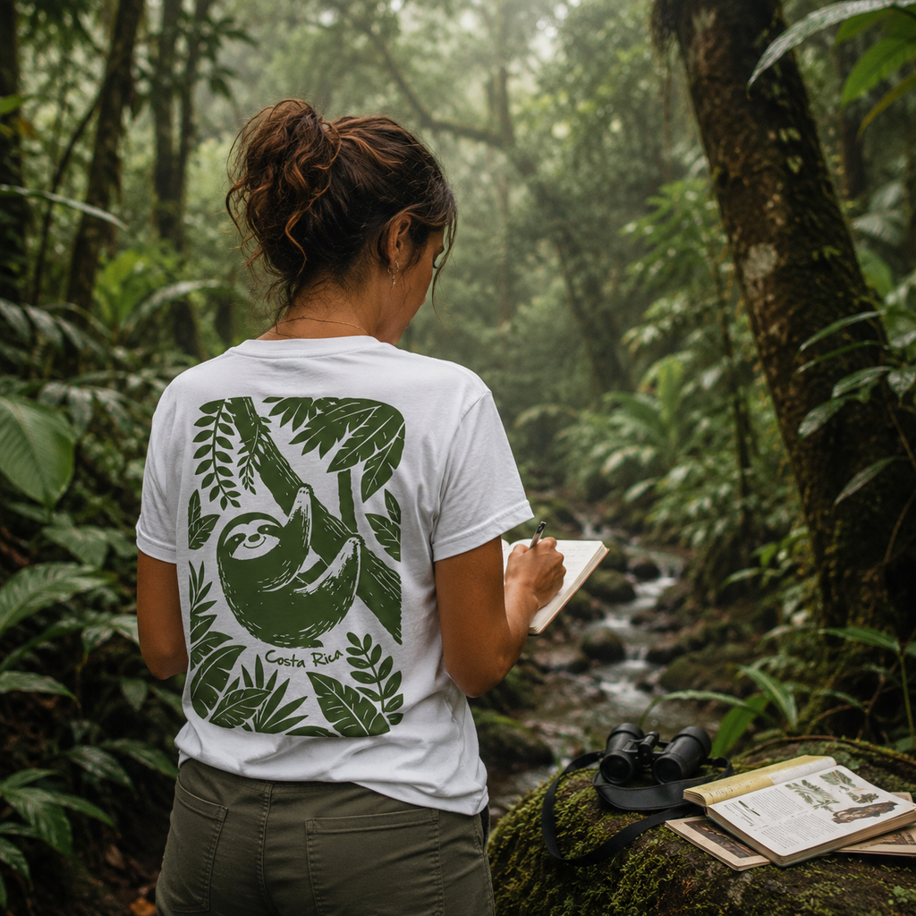 Camisa Perezoso Blanca - Fauna Latina