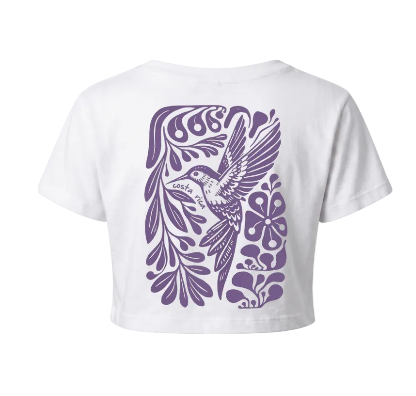 CropTop Colibrí Blanco