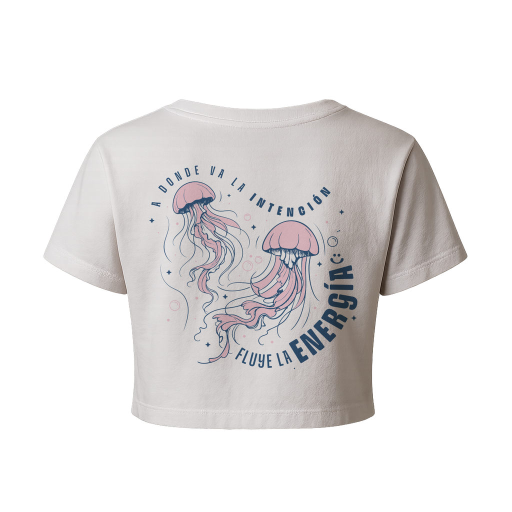 Blusa Oversized “A Dónde Va la Intención Fluye la Energía”