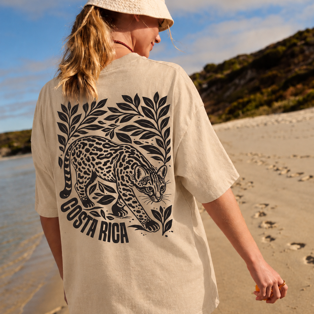 Camisa Ocelote Crema - Fauna Latina